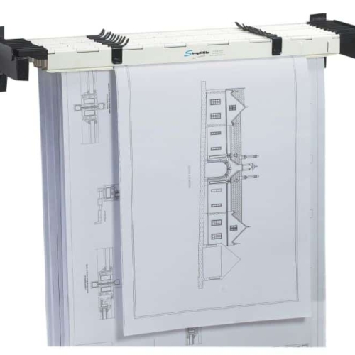 Simplifile ECO A0 Wall Rack with 10 ECO A0 Planholders