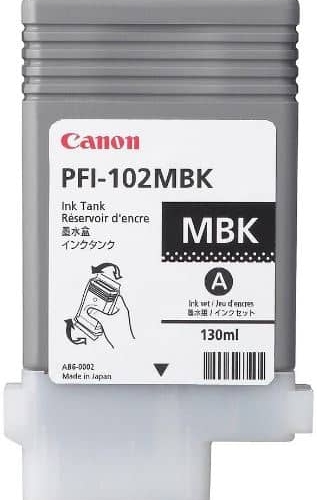 Matte Black Ink tank - 130ml  - PFI-102MBK