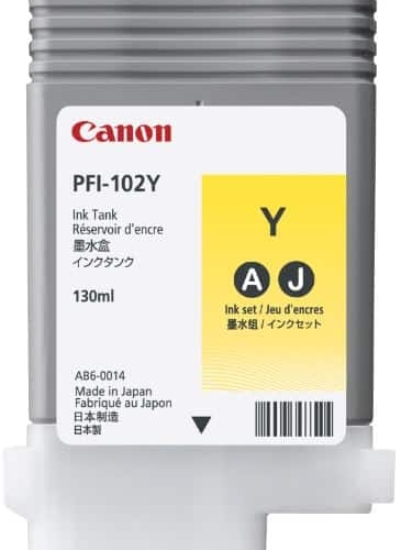 Yellow Ink tank - 130ml - PFI-102Y