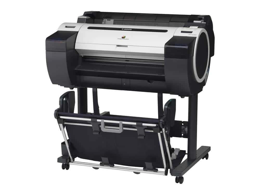 Canon imagePROGRAF iPF680 24 in/610ml A1 5-colour Large Format Printer - Image 3