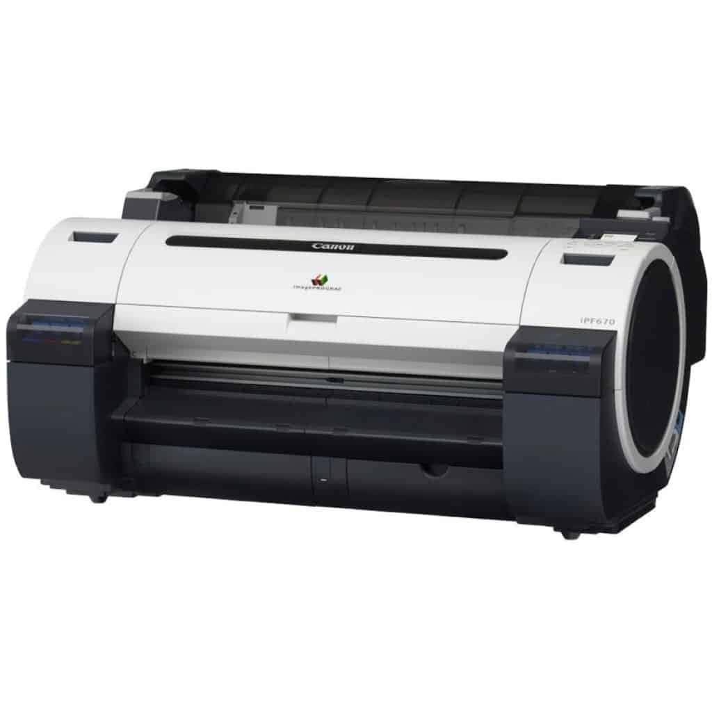 Canon imagePROGRAF iPF670 with stand and basket - Design Supply