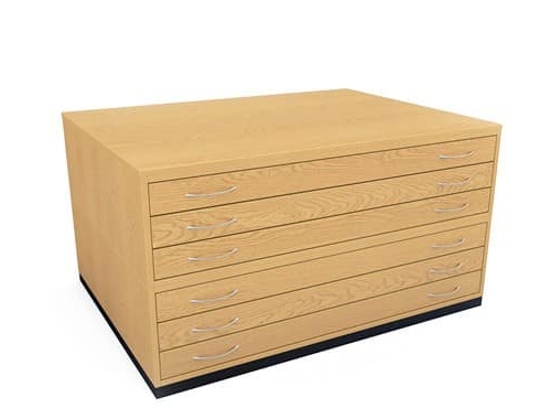 Studio Wooden Plan Chests