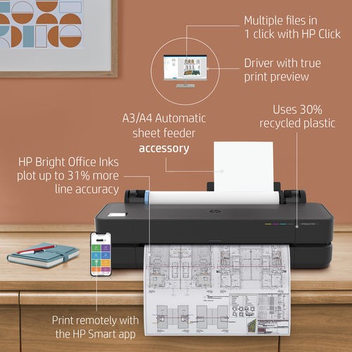 HP DesignJet T250 Large Format A1 Printer
