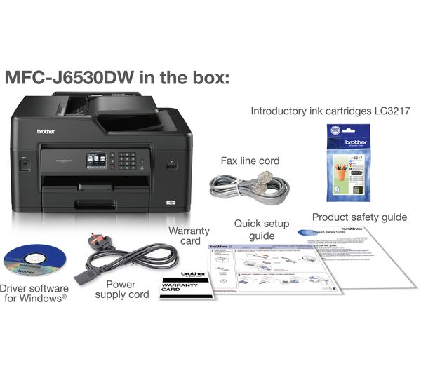 MFC-J6530DW Inkjet All-in-One A3 Printer -