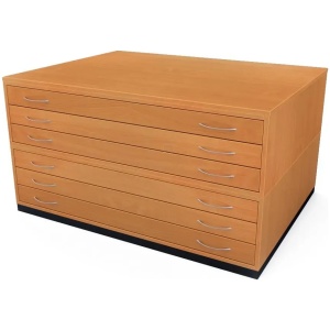 A0 6 drawer traditional beech.