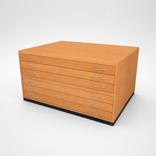 Classic Wooden Plan Chest A1 or A0