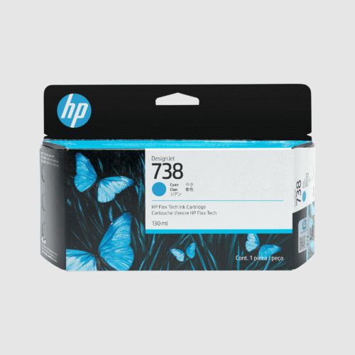 No. 738 HP DesignJet Flex Tech Ink Cartridge Cyan - 130ml