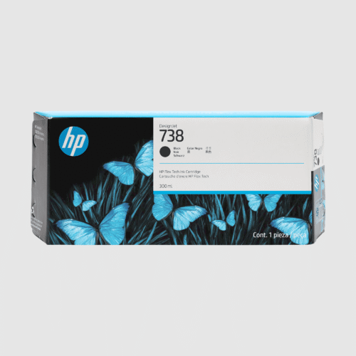No. 738 HP DesignJet Flex Tech Ink Cartridge Black - 300ml