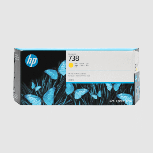 No. 738 HP DesignJet Flex Tech Ink Cartridge Yellow - 300ml