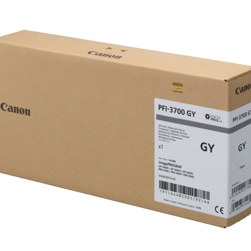 PFI-3700 Grey (GY) - 700ml Ink Tank