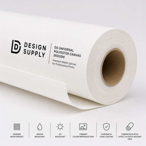 DS Universal Polyester Canvas 260gsm 610mm x 30m