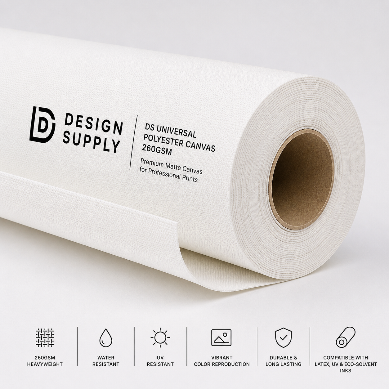 DS Universal Polyester Canvas 260gsm 610mm x 30m